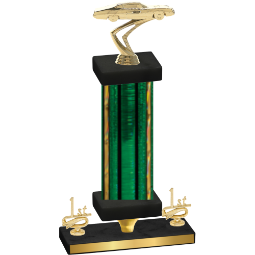 Premium Single Green Glacier First Place Cars Trophy