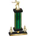 Premium Single Green Glacier Victory Shooter Trophy