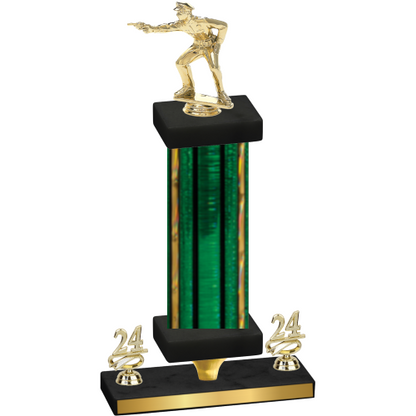 Premium Single Green Glacier Year Shooter Trophy