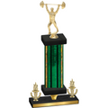 Premium Single Green Glacier Victory Weights Trophy