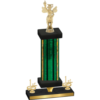 Premium Single Green Glacier First Place Academics Trophy