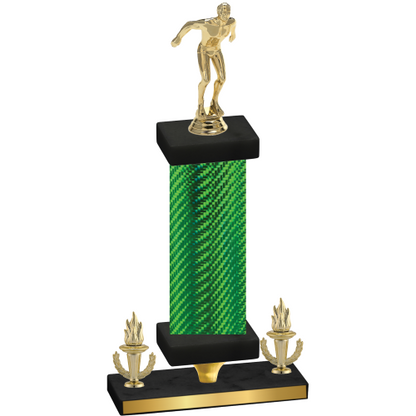 Premium Single Green Carbon Fiber Victory Swimming Trophy