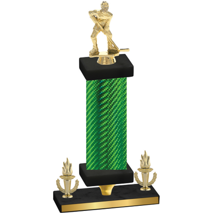 Premium Single Green Carbon Fiber Victory Hockey Trophy