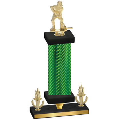 Premium Single Green Carbon Fiber Victory Hockey Trophy
