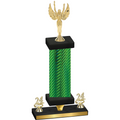 Premium Single Green Carbon Fiber Year Victory Trophy