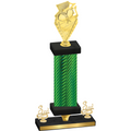 Premium Single Green Carbon Fiber Third Place Pickleball Trophy