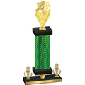 Premium Single Green Carbon Fiber Victory Pickleball Trophy