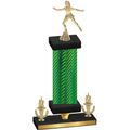 Premium Single Green Carbon Fiber Victory Skater Trophy