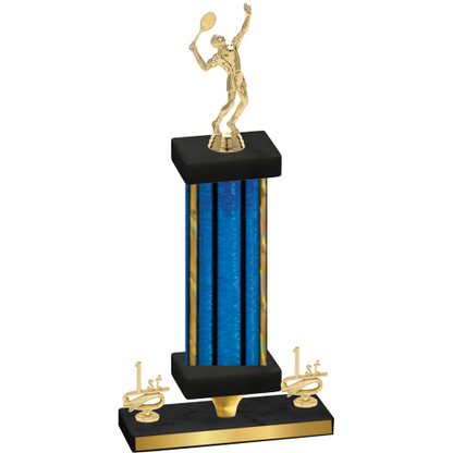 Premium Single Blue Glacier First Place Tennis Trophy