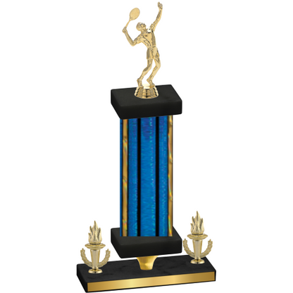 Premium Single Blue Glacier Victory Tennis Trophy