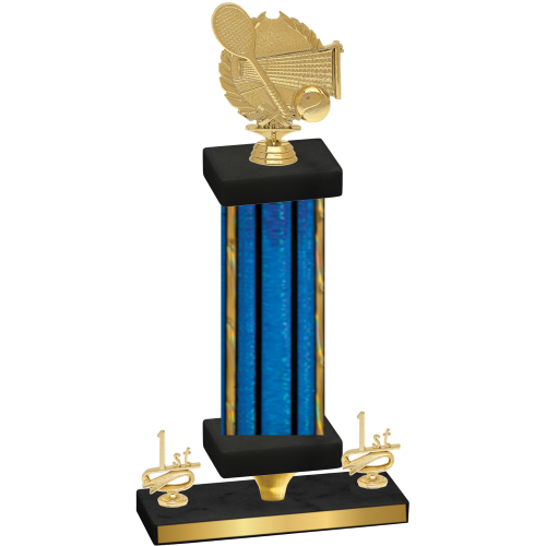 Premium Single Blue Glacier First Place Tennis Trophy