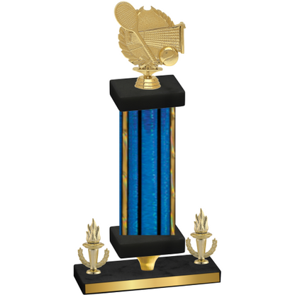 Premium Single Blue Glacier Victory Tennis Trophy
