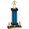 Premium Single Blue Glacier Victory Wrestling Trophy