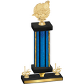 Premium Single Blue Glacier First Place Swimming Trophy