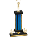 Premium Single Blue Glacier Second Place Victory Trophy