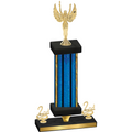 Premium Single Blue Glacier Second Place Victory Trophy
