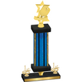 Premium Single Blue Glacier First Place Pickleball Trophy