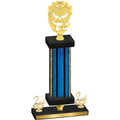 Premium Single Blue Glacier Second Place Pickleball Trophy