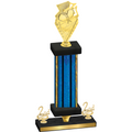 Premium Single Blue Glacier Second Place Pickleball Trophy