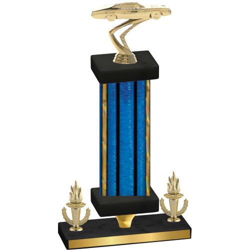 Premium Single Blue Glacier Victory Cars Trophy