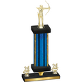 Premium Single Blue Glacier Year Archery Trophy