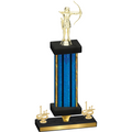 Premium Single Blue Glacier First Place Archery Trophy
