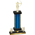 Premium Single Blue Glacier Year Archery Trophy