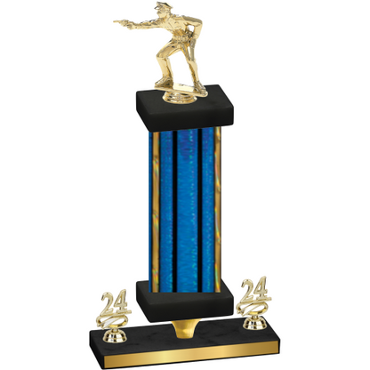 Premium Single Blue Glacier Year Shooter Trophy