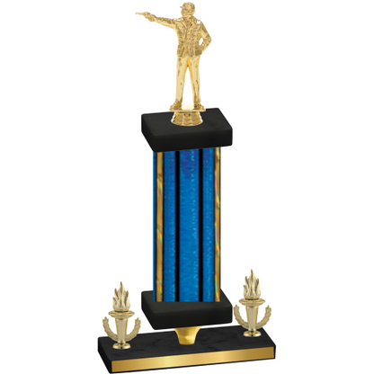 Premium Single Blue Glacier Victory Shooter Trophy