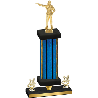 Premium Single Blue Glacier Year Shooter Trophy