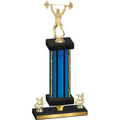Premium Single Blue Glacier Year Weights Trophy