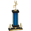 Premium Single Blue Glacier Victory Majorette Trophy