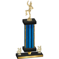 Premium Single Blue Glacier Year Majorette Trophy