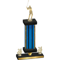 Premium Single Blue Glacier Year Golf Trophy