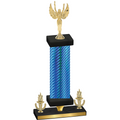 Premium Single Blue Carbon Fiber Victory Victory Trophy