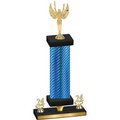 Premium Single Blue Carbon Fiber Year Victory Trophy