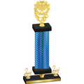 Premium Single Blue Carbon Fiber Second Place Pickleball Trophy