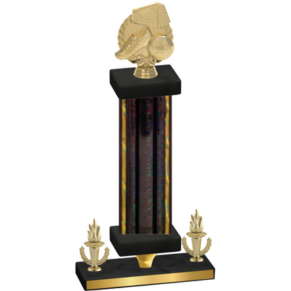 Premium Single Black Glacier Victory Soccer Trophy