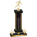 Premium Single Black Glacier Second Place Running Trophy