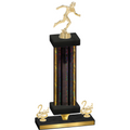 Premium Single Black Glacier Second Place Running Trophy