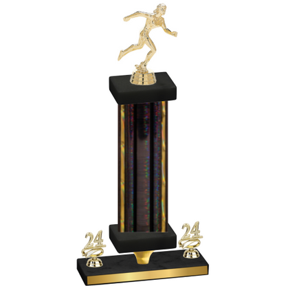 Premium Single Black Glacier Year Running Trophy
