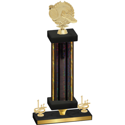 Premium Single Black Glacier First Place Running Trophy