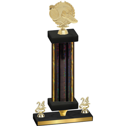 Premium Single Black Glacier Year Running Trophy