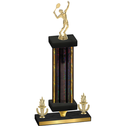 Premium Single Black Glacier Victory Tennis Trophy
