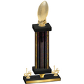Premium Single Black Glacier First Place Football Trophy