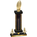 Premium Single Black Glacier Victory Football Trophy