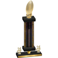 Premium Single Black Glacier Year Football Trophy