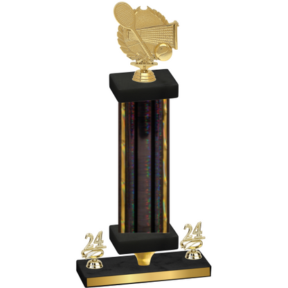 Premium Single Black Glacier Year Tennis Trophy