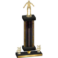 Premium Single Black Glacier Year Wrestling Trophy