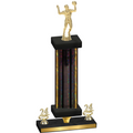 Premium Single Black Glacier Year Volleyball Trophy